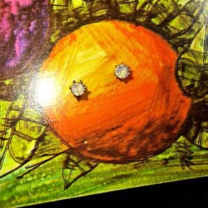 1509E. Stud Earrings Faux Opals